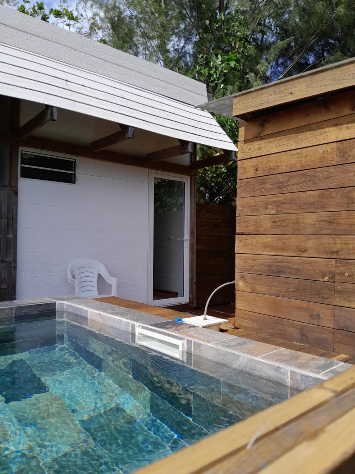 Mara'Ai Le Spot Tubuai, Chambre Triple Deluxe Mahu Sdb Privee Avec Piscine Mataura Exterior foto